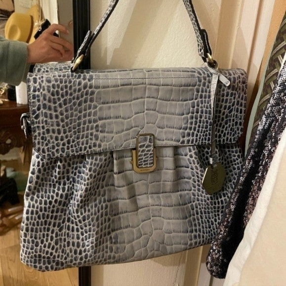Bruno Magli Bag crocodile design designer purse - Picture 2 of 2